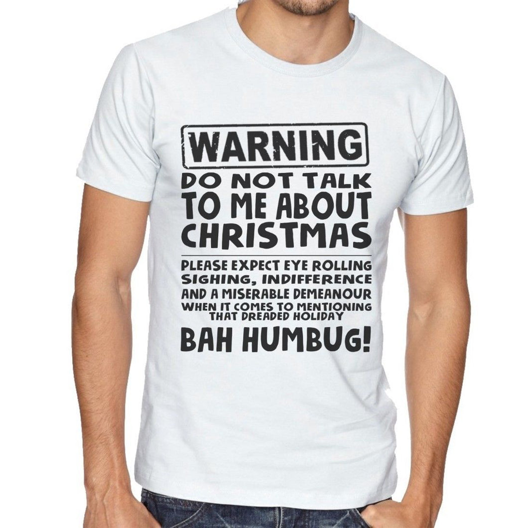 Bah Humbug Christmas-a-holic - Mens/Womens Funny T-Shirt - Love Hate Xmas