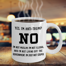 Load image into Gallery viewer, Anti Trump Mug Funny Protest Donald Trump Coffee Mug Cup Gift I Hate Trump Mug