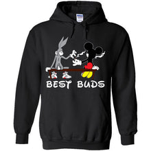 Load image into Gallery viewer, Disney BEST BUDS Weed Hoodie Funny Bugs Bunny Mickey Mouse Blunt smoking