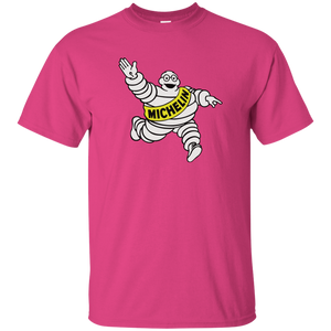 Michelin, T-shirt, Automotive, Tires, Michelin Man, Racing, Bibendum