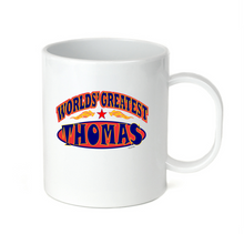 Load image into Gallery viewer, Coffee Cup Mug Travel 11 15 oz World's Greatest Best Thomas