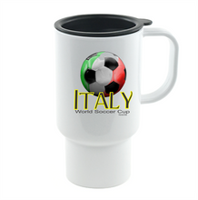 Load image into Gallery viewer, Coffee Cup Mug Travel 11 15 oz Italy World Soccer Cup Sports Ball
