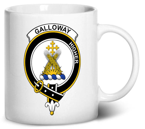 Tenacitee Scottish Clan Crest Badge Galloway Coffee Mug, 11oz, White