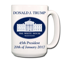 Load image into Gallery viewer, DONALD TRUMP Inauguration &amp; Make America Great Again Twin Pack COFFEE MUGS 15oz