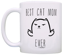 Load image into Gallery viewer, Funny Cat Gifts Best Cat Mom Ever Rude Cat Lovers Cat Memes Coffee Mug Tea Cup