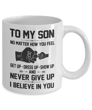 Load image into Gallery viewer, To My Son Coffee Mug Kids Cup Father Mother Son Mug Gift For Little Boy Love m7