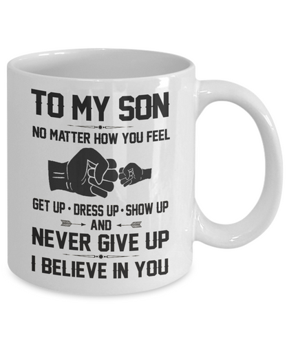 To My Son Coffee Mug Kids Cup Father Mother Son Mug Gift For Little Boy Love m7