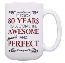 Load image into Gallery viewer, 80th Birthday Gifts for All 80 Years Awesome 80th 15oz Coffee Mug Tea Cup