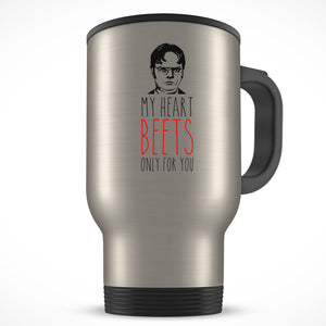 Dwight Schrute Coffee Mug | My Heart Beets Only For You | The Office Coffee Cup