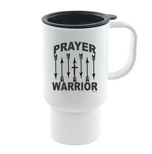 Coffee Cup Mug Travel 11 15 oz Prayer Warrior Christian Arrows Pray