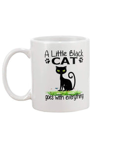 A Little Black Cat Coffee Mug 11 oz Ceramic Funny Tea Gift Mug Cup