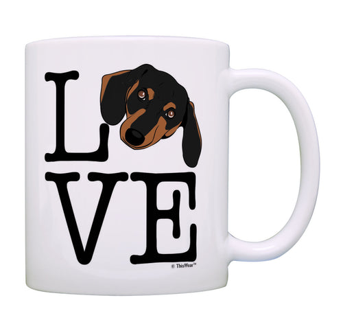 Weiner Dog Mug Love Dachshund Gifts Dog Coffee Cup Coffee Mug Tea Cup