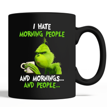Load image into Gallery viewer, Grinch Shuh Duh Fuh Cup I Hate People Funny Christmas Black 11 oz. Coffee Mug
