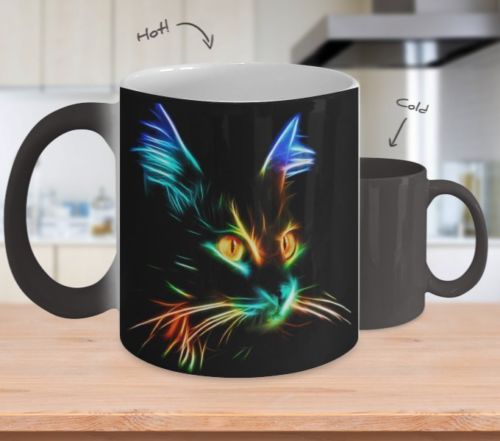 Lighting Cat - Color Changing - 11oz Coffee Mug