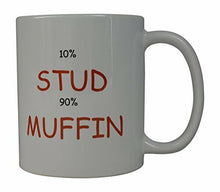 Load image into Gallery viewer, Sarcastic Funny Coffee Mug For Him 10% Stud 90% Muffin Novelty Cup Gift Idea Men