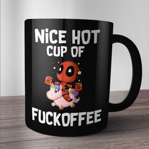 Deadpool Unicorn Nice Hot Cup Of Fuckoffee Mug Black Ceramic 11oz Coffee Mug