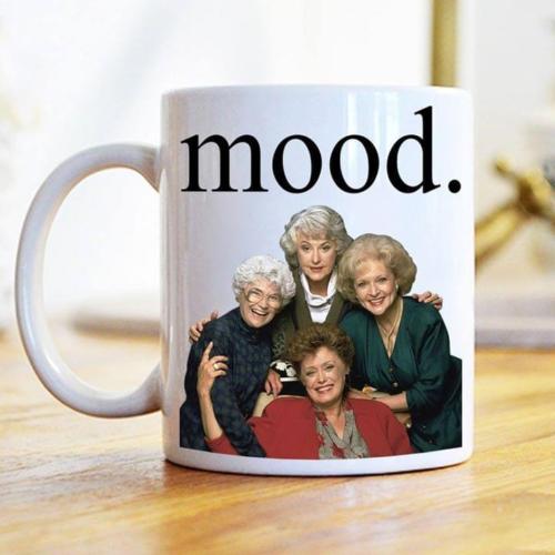The Golden Girls Characters Mood Mug White Ceramic 11oz Coffee Tea Cup