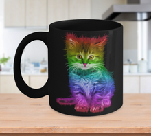 Load image into Gallery viewer, Lighting Cat Mug (Black)-Perfect Gift- 11OZ Coffee Mug Tea Cup Gift