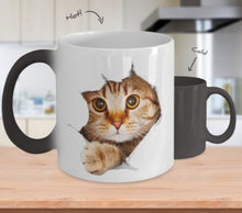 Load image into Gallery viewer, 3D Cat - Color Changing - 11OZ Coffee Mug