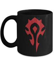 Load image into Gallery viewer, World Of Warcraft Horde Mug - Horde Alliance Coffee Mug (Black) - Coffee Mug