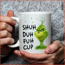 Load image into Gallery viewer, The Grinch Shuh Duh Fuh Cup Christmas Gift Black Ceramic 11 oz. Coffee Tea Mug
