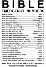 Load image into Gallery viewer, Christian Mug Bible Emergency Numbers