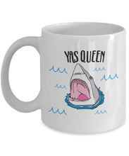 Load image into Gallery viewer, Yas Queen Shark Mug (White) - Coffee Mug