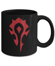 Load image into Gallery viewer, World Of Warcraft Horde Mug - Horde Alliance Coffee Mug (Black) - Coffee Mug