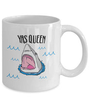 Load image into Gallery viewer, Yas Queen Shark Mug (White) - Coffee Mug